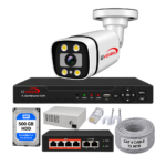 Uvision 4MP IP Color With Inbuilt Mic 1 Camera Set