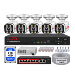 Uvision 4MP IP Color With Inbuilt Mic 5 Camera Set