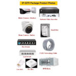Uvision 4MP IP Color With Inbuilt Mic 5 Camera Set - Image 3