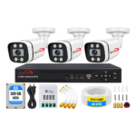 Uvision 5mp Color With Mic 3 Cctv Camera Set