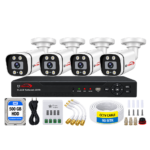 Uvision 5mp Color With Mic 4 Cctv Camera Set