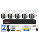 Uvision 5mp Color With Mic 5 Cctv Camera Set