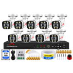 Uvision 5mp Color With Mic 9 Cctv Camera Set