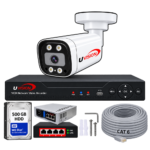 Uvision 8MP IP Color With Inbuilt Mic 1 Camera Set