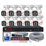 Uvision 8MP IP Color With Inbuilt Mic 10 Camera Set