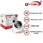 Uvision 5MP IP Dome Color with Inbuilt Mic - Image 2